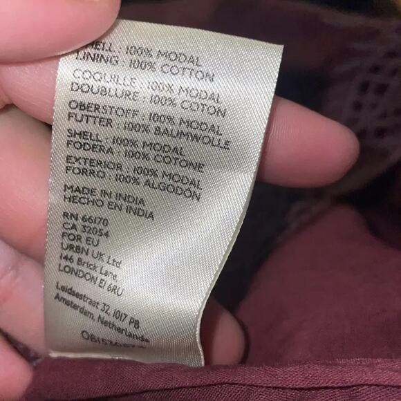 Free People Women’s Sz Medium Weila Romper New NWT Linen Embroidered Shorts - Picture 7 of 8